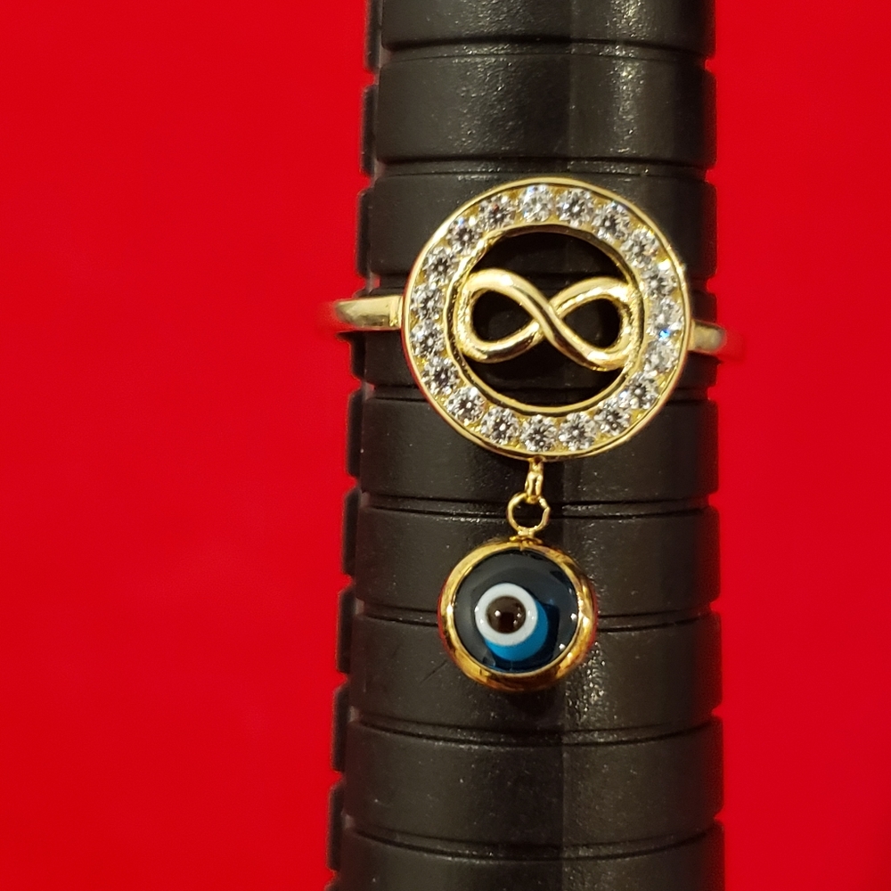 10kt Gold Infinity Design Ring - image 5